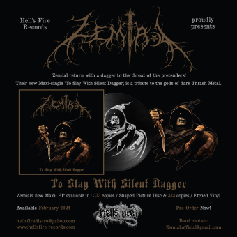 ZEMIAL To Slay with Silent Dagger LP PICTURE SHAPE DISC [VINYL 12"]